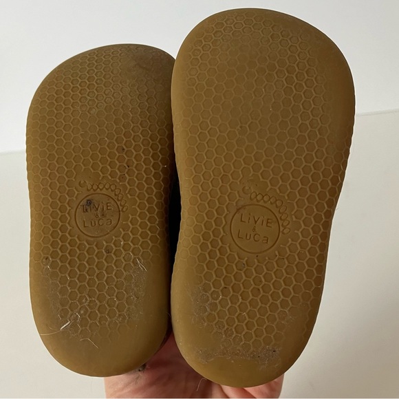 Livie & Luca Brown Leather Slip On Boy’s Dress Shoes Size 5 - Picture 5 of 8